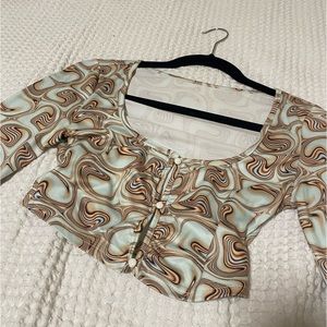 Multicolor long sleep SHEIN top, size small